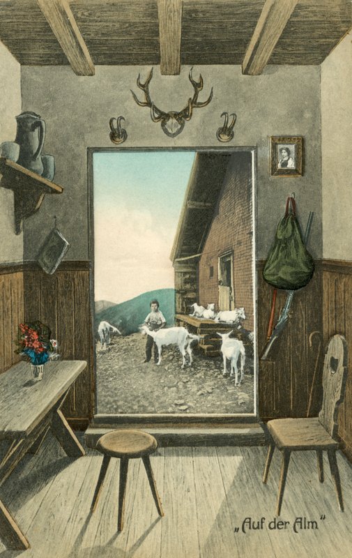 Auf Der Alm (gekleurde foto) door Photographer German