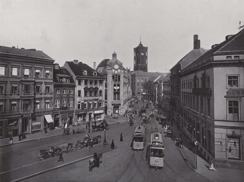 Molkenmarkt, Spandauer Straße en stadhuis door Photographer German