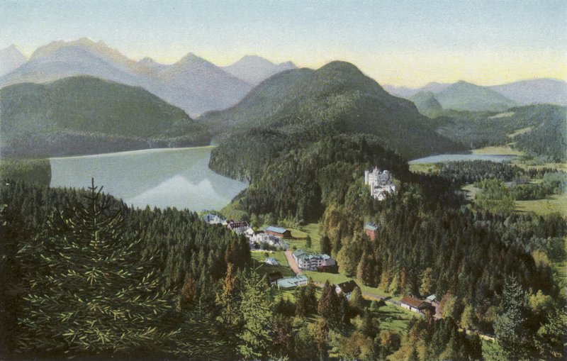 Kasteel Hohenschwangau vanuit de jeugd door Photographer German