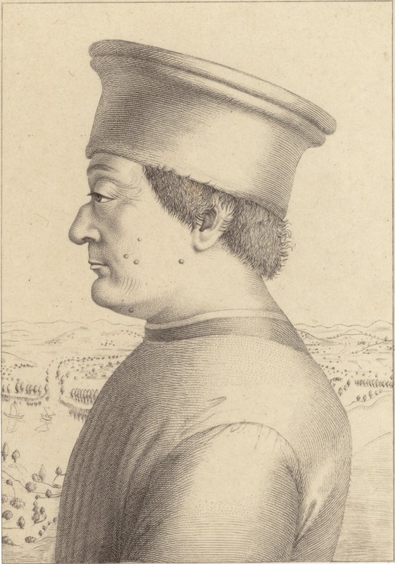 Federico da Montefeltro door Piero della Francesca