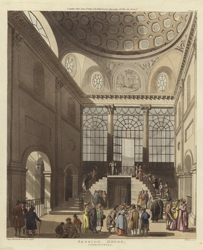 Session House door Pugin and Rowlandson