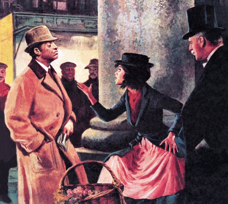 Professor Higgins en Eliza Doolittle door Ralph Bruce