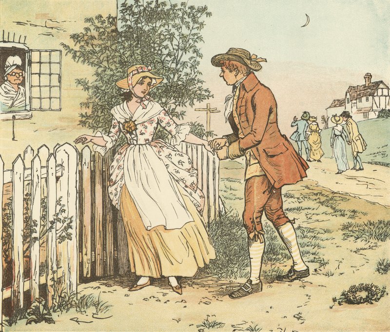 Kom meisjes en jongens door Randolph Caldecott