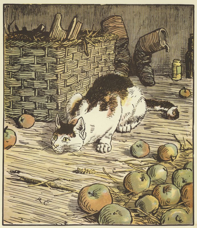 Het Huis dat Jack Bouwde (kleur litho) door Randolph Caldecott