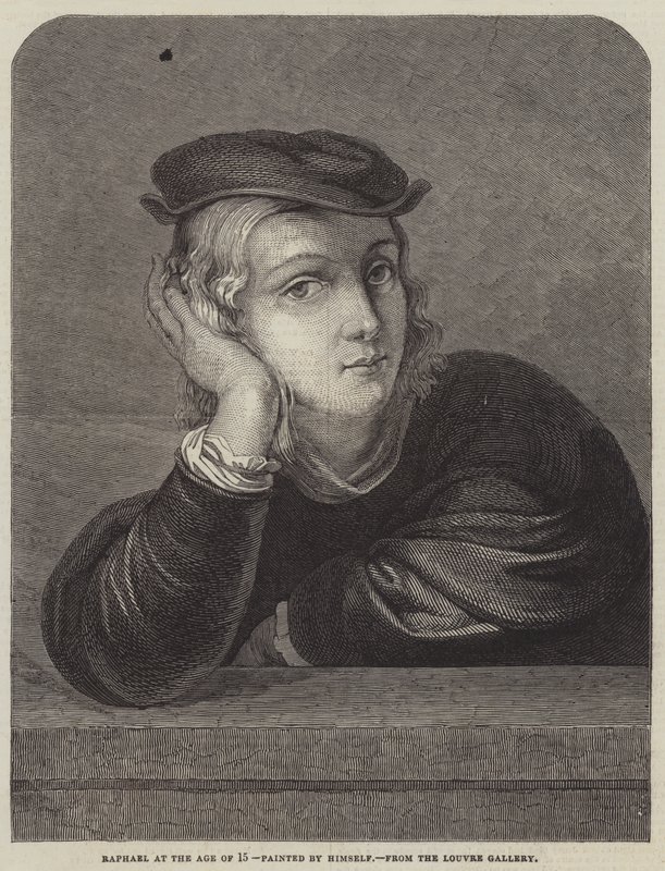 Rafaël op de leeftijd van 15 door Raffaello Sanzio Raphael
