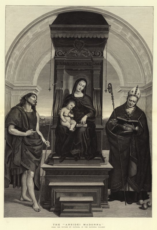 De Ansidei Madonna door Raffaello Sanzio Raphael