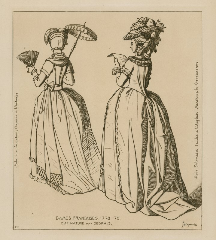 Franse vrouwen, 1778-79 door Raphael Jacquemin