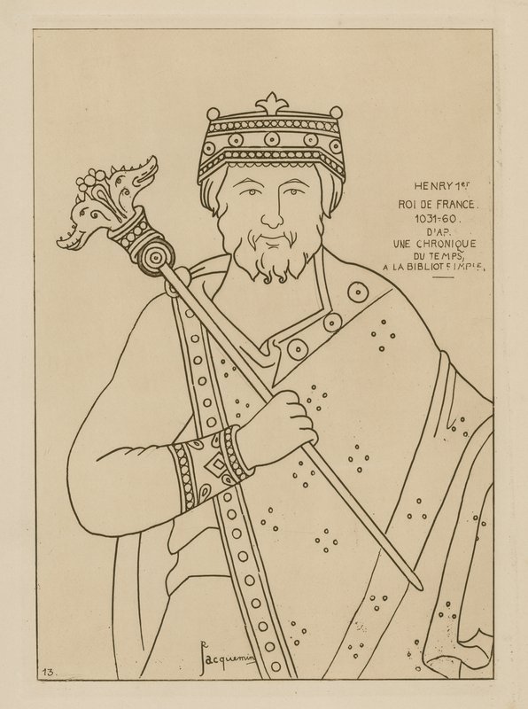 Hendrik I, koning van Frankrijk, 1031-1060 door Raphael Jacquemin