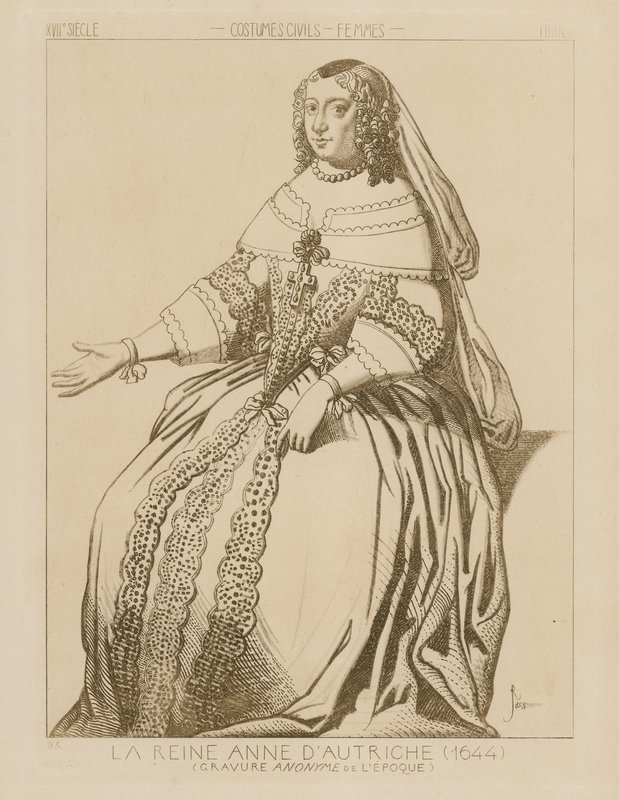 Koningin Anna van Oostenrijk, 1644 door Raphael Jacquemin