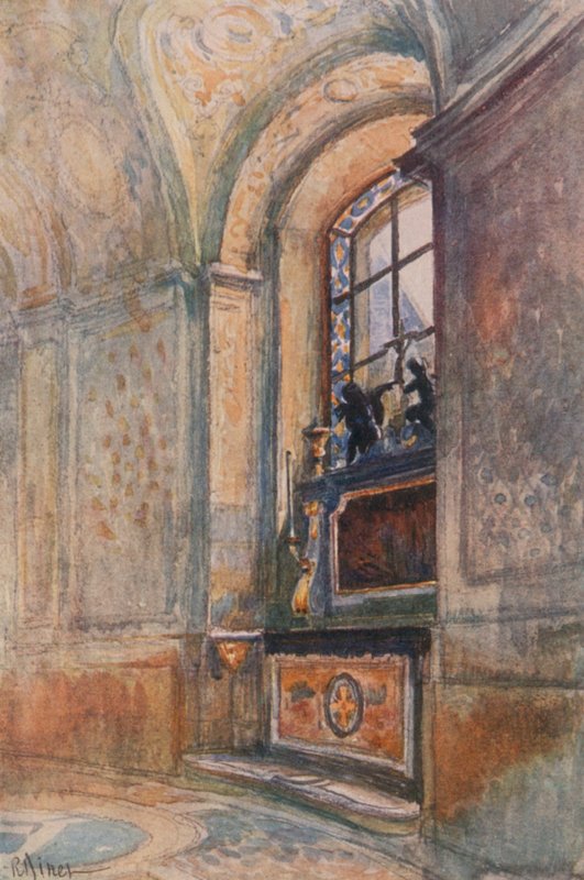 Altaar in de kapel, Versailles door Rene Binet