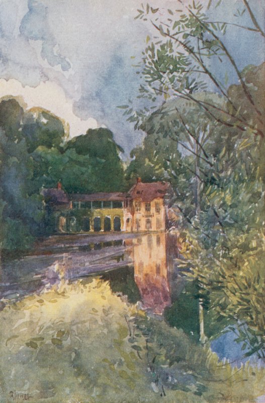 Hamlet van de Petit Trianon, Versailles door Rene Binet