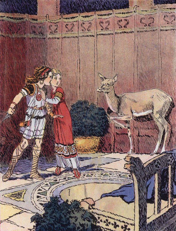 Het kleine Merovingische meisje door Rene Vincent