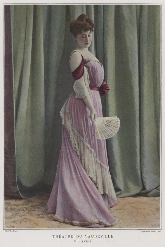 Mademoiselle Avril, Franse Actrice door Reutlinger Studio