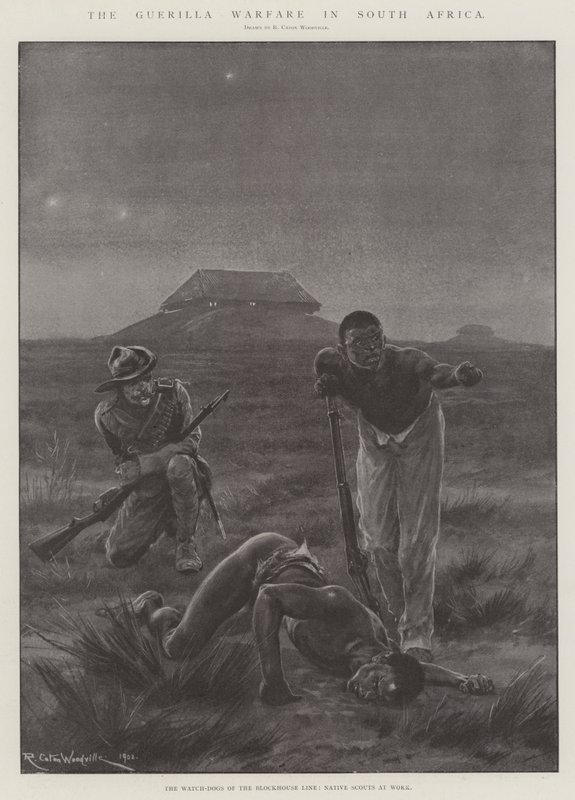 De Guerrillaoorlog in Zuid-Afrika door Richard Caton Woodville junior
