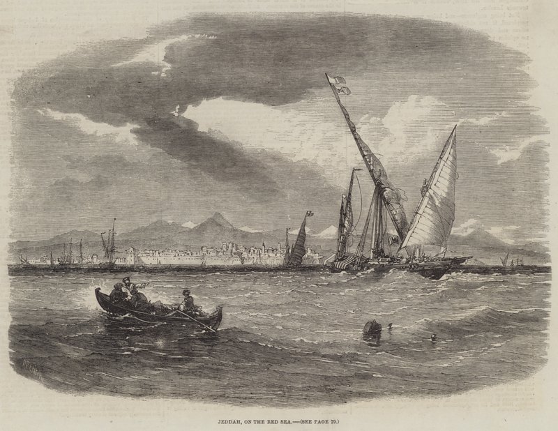 Jeddah, aan de Rode Zee door Richard Principal Leitch