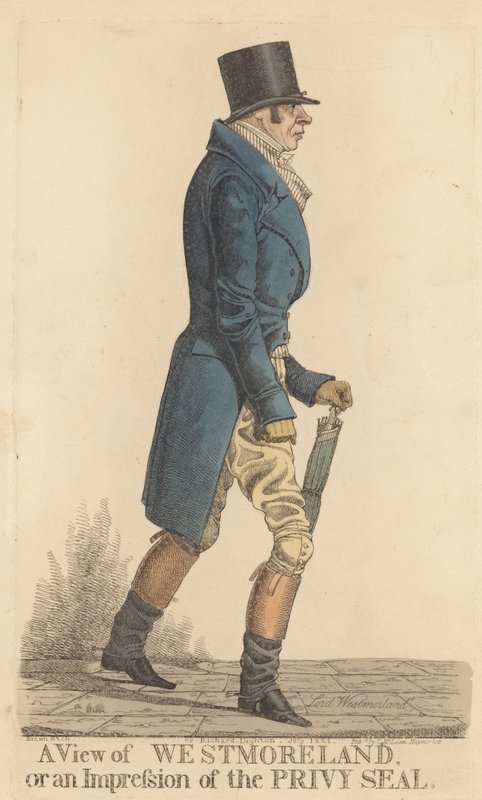 John Fane, 10e Graaf van Westmoreland door Richard Dighton