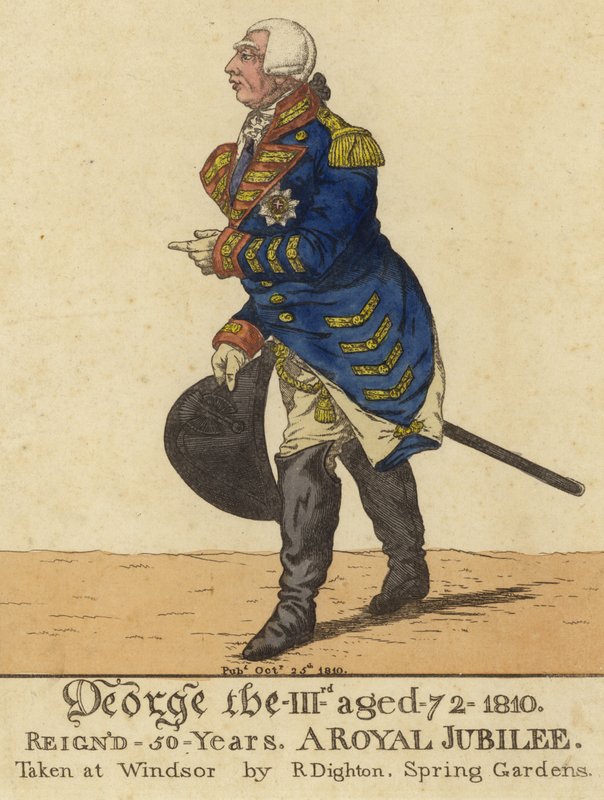 Koning George III door Richard Dighton