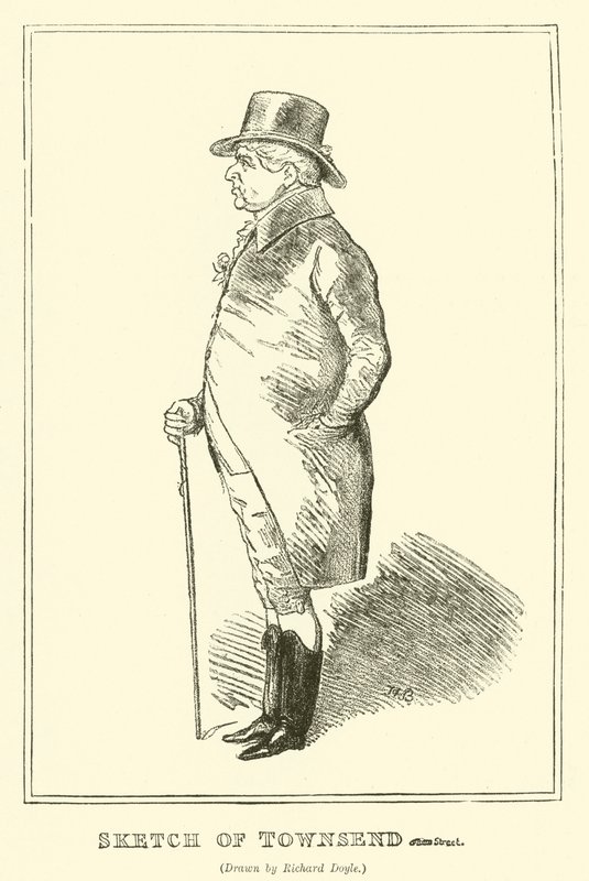 Schets van Townsend door Richard Doyle