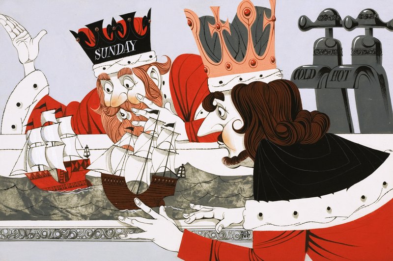 De speelgoedboot van de koning door Richard Hook