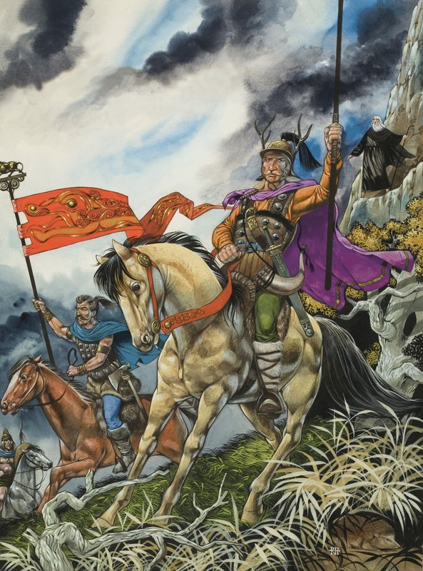 Ongeïdentificeerde krijgers door Richard Hook