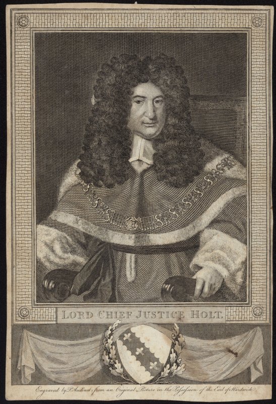 Lord Chief Justice Holt door Richard van Bleeck