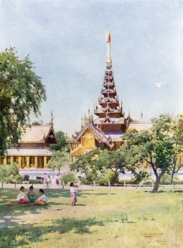 "Het Centrum van het Universum", Mandalay door Robert George Talbot Kelly