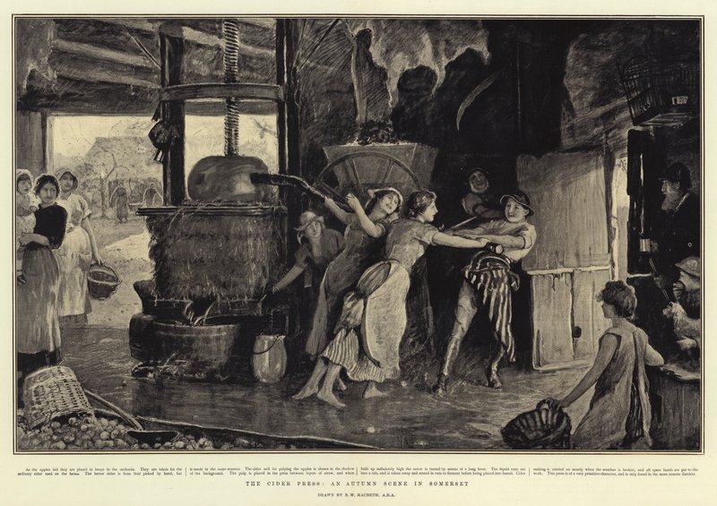 De ciderpers, een herfsttafereel in Somerset door Robert Walker Macbeth