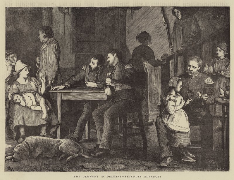 De Duitsers in Orléans, Vriendelijke Toenaderingen door Robert Walker Macbeth