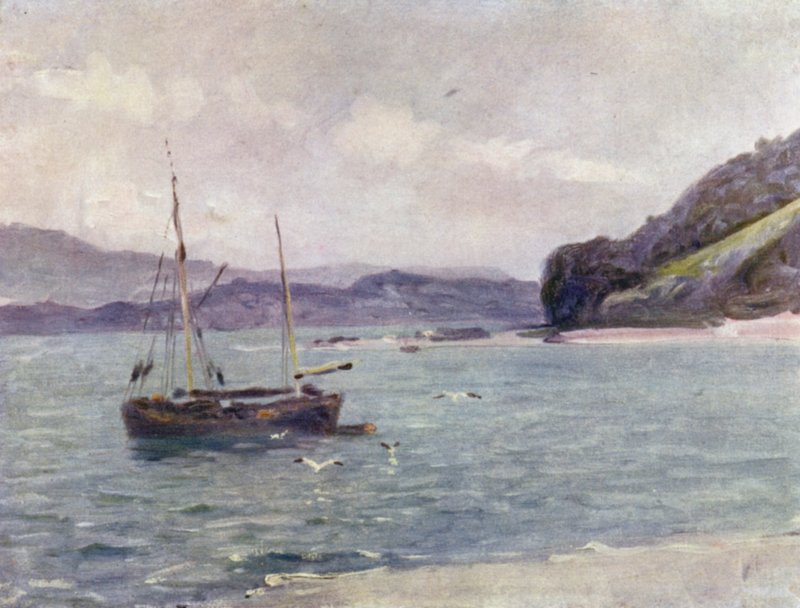 Het Strand, Beaumaris door Robert (after) Fowler