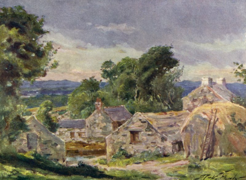 Welsh boerderij, nabij Llanberis door Robert (after) Fowler