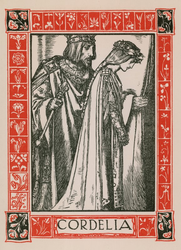 Cordelia, Koning Lear door Robert Anning Bell