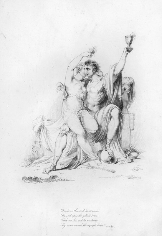 Anacreon, Ode LII door Robert Kerr (after) Porter