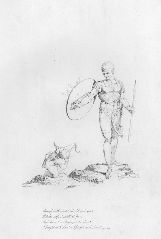 Anacreon, Ode XIII (gravure) door Robert Kerr (after) Porter