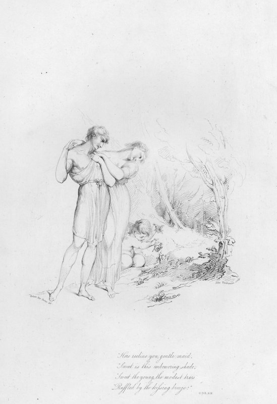 Anacreon, Ode XIX door Robert Kerr (after) Porter