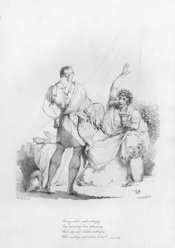 Anacreon, Ode XLVIII door Robert Kerr (after) Porter