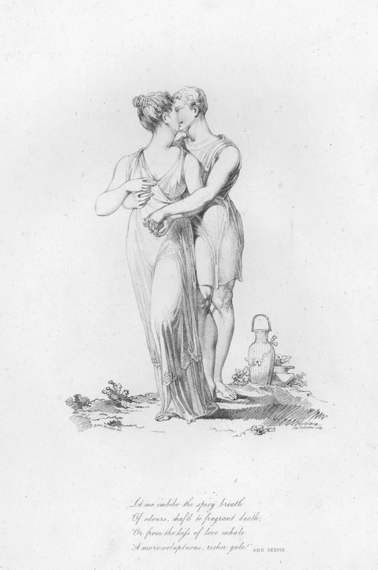Anacreon, Ode XXXVIII door Robert Kerr (after) Porter