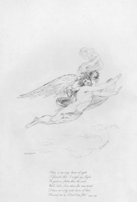 Anacreon, Ode XXX door Robert Kerr (after) Porter