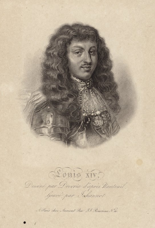 Portret van koning Lodewijk XIV door Robert Nanteuil