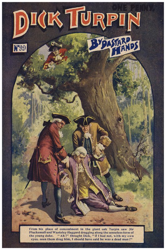 Dick Turpin (kleur litho) door Robert Prowse Jnr