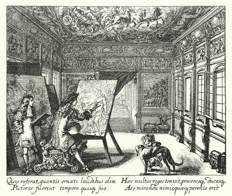 Schilderij (gravure) door Romeyn de (after) Hooghe