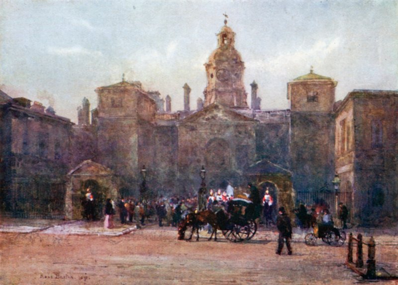 Wisseling van de wacht, Whitehall door Rose Maynard Barton