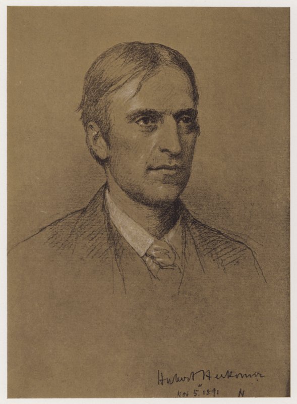 Professor Hubert Herkomer door Rudolf Lehmann