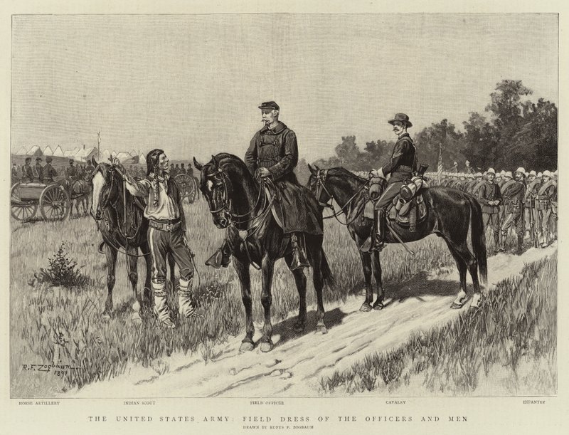 Het leger van de Verenigde Staten, veldkleding van de officieren en mannen door Rufus Fairchild Zogbaum