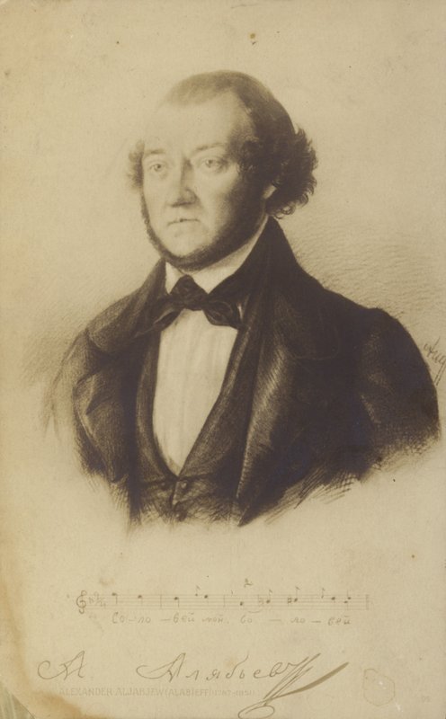 Alexander Alabyev, Russische componist door Russian School