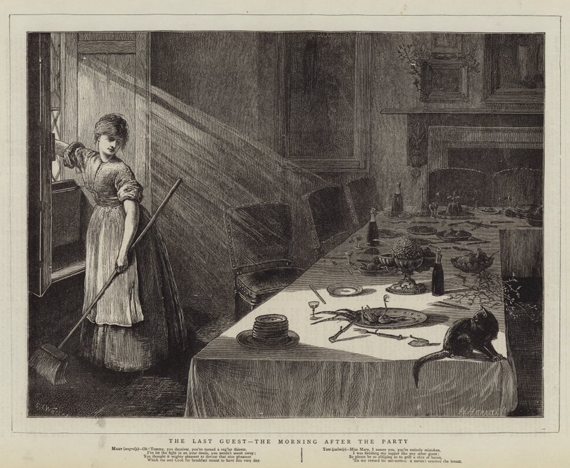 De Laatste Gast, de Ochtend na het Feest door Samuel Edmund Waller