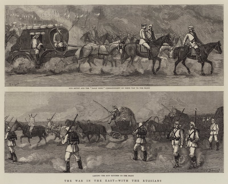 De Oorlog in het Oosten, met de Russen door Samuel Edmund Waller