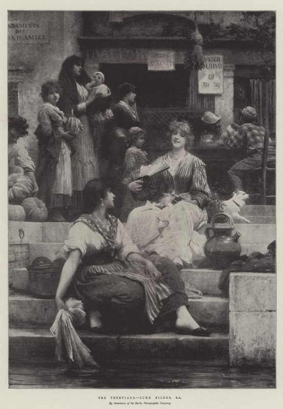 De Venetianen door Samuel Luke Fildes