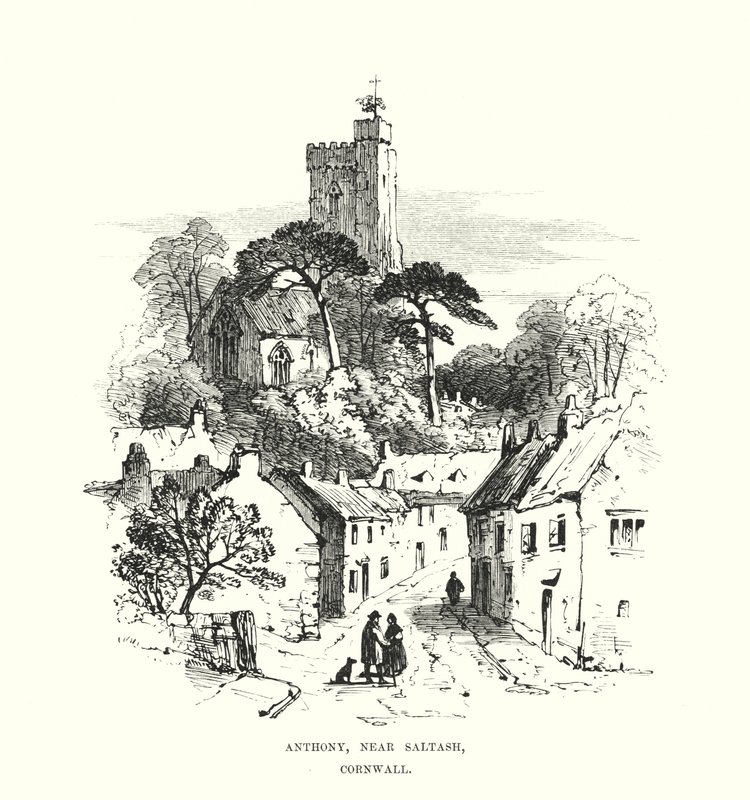 Anthony, nabij Saltash, Cornwall door Samuel Read