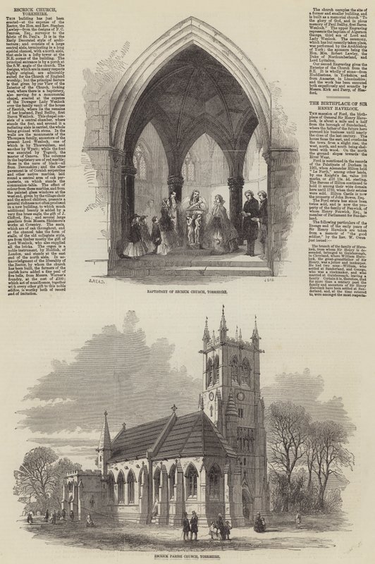 Escrick Kerk, Yorkshire door Samuel Read