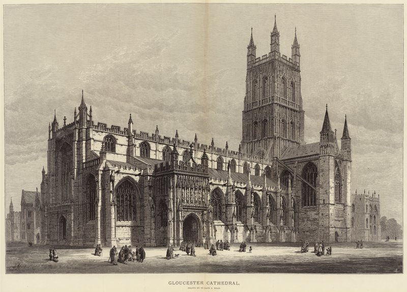 Kathedraal van Gloucester door Samuel Read
